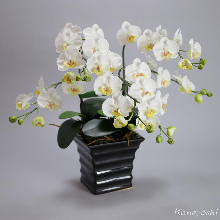 光触媒 胡蝶蘭 造花 インテリア 小輪 3本立 ホワイトB 白色 お祝 ギフト 記念品 誕生日 発表会 新築 開店 花 フェイクグリーン 空気清浄 |  | 01
