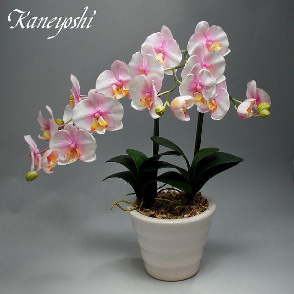 光触媒 胡蝶蘭 造花 インテリア 大輪 2本立 ミルキーピンク 桃色 お祝 ギフト 記念品 誕生日 発表会 新築 開店 花 フェイクグリーン 空気清浄 |  | 03