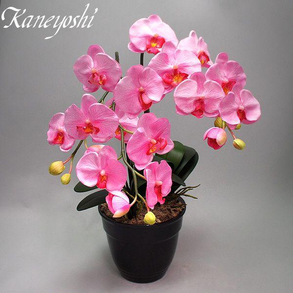 光触媒 胡蝶蘭 造花 インテリア 大輪 2本立 ピンク 桃色 お祝 ギフト 記念品 誕生日 発表会 新築 開店 花 フェイクグリーン 空気清浄 |  | 01