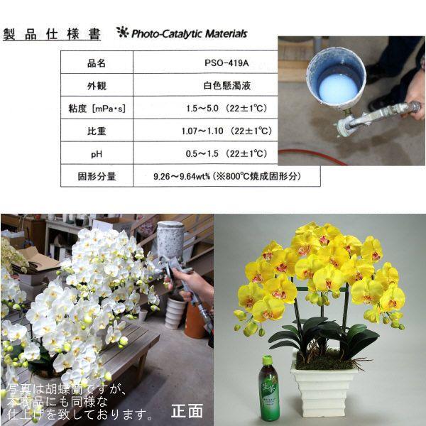 光触媒 胡蝶蘭 造花 インテリア 大輪 3本立 イエロー 黄色 お祝 ギフト 記念品 誕生日 発表会 新築 開店 花 フェイクグリーン 空気清浄 |  | 05