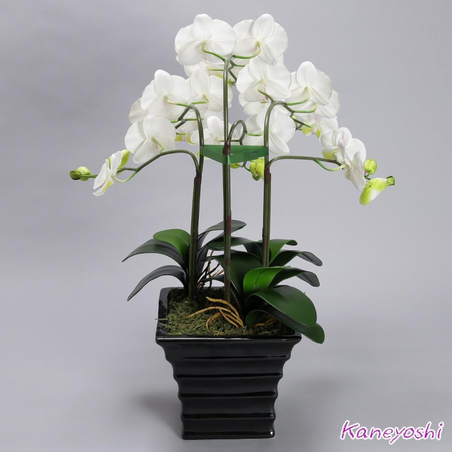 光触媒 胡蝶蘭 造花 インテリア 大輪 3本立 ホワイトＡ 白色 お祝 ギフト 記念品 誕生日 発表会 新築 開店 花 フェイクグリーン 空気清浄 |  | 03