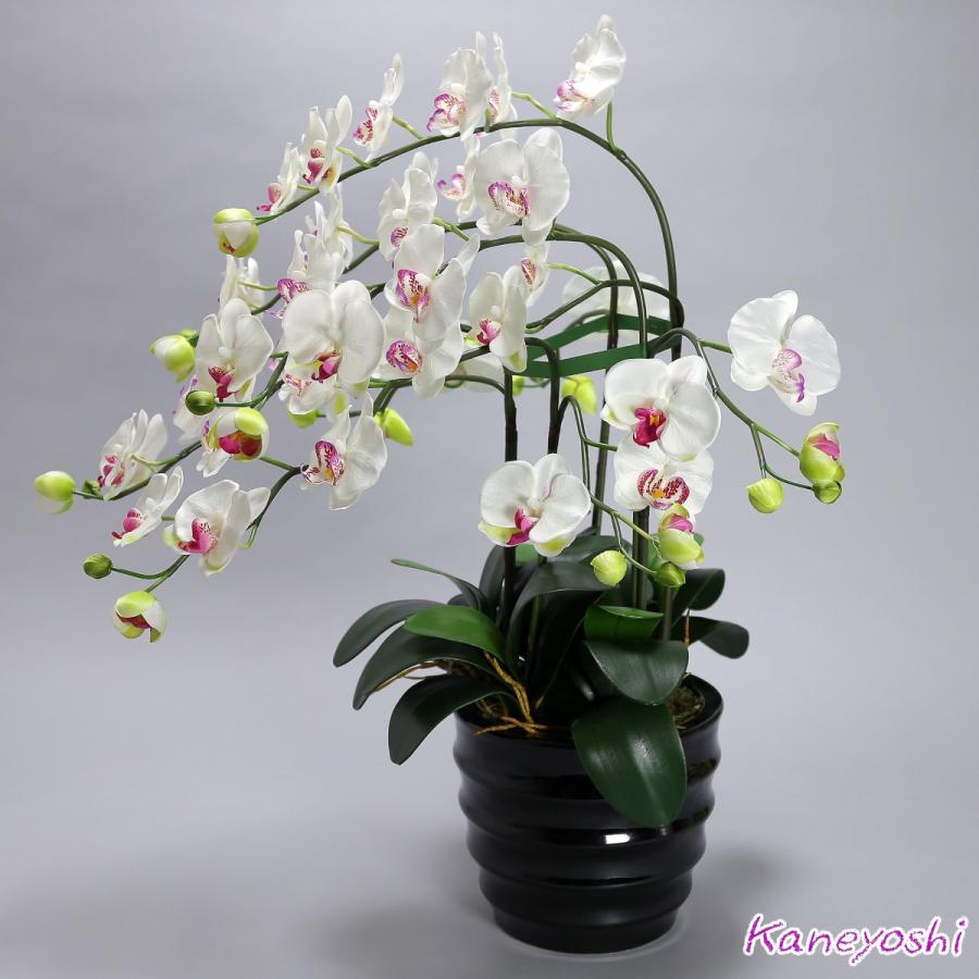 光触媒 胡蝶蘭 造花 インテリア 大輪 5本立 ホワイトＡ 白色 お祝 ギフト 記念品 誕生日 発表会 新築 開店 花 フェイクグリーン 空気清浄 |  | 02