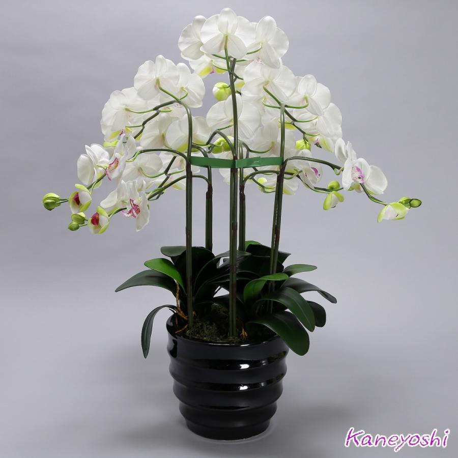 光触媒 胡蝶蘭 造花 インテリア 大輪 5本立 ホワイトＡ 白色 お祝 ギフト 記念品 誕生日 発表会 新築 開店 花 フェイクグリーン 空気清浄 |  | 03