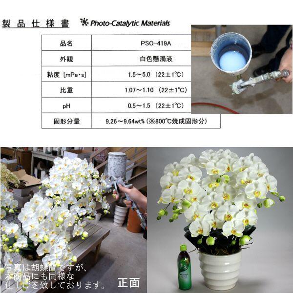 光触媒 胡蝶蘭 造花 インテリア 大輪 5本立 ホワイトB 白色 お祝 ギフト 記念品 誕生日 発表会 新築 開店 花 フェイクグリーン 空気清浄 |  | 05