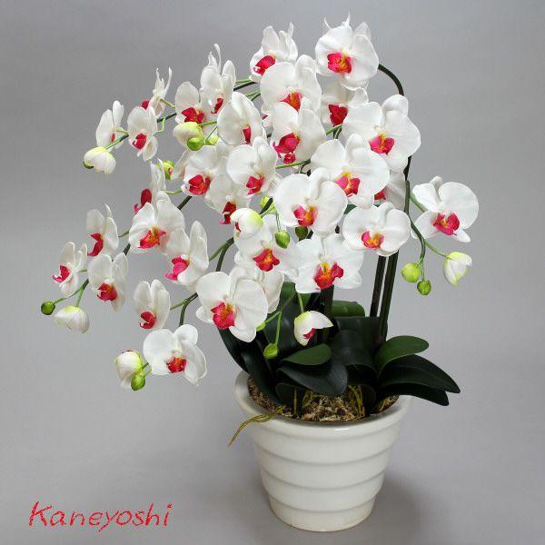 光触媒 胡蝶蘭 造花 インテリア 大輪 5本立 ホワイトピンクB 白色 お祝 ギフト 記念品 誕生日 発表会 新築 開店 花 フェイクグリーン 空気清浄 |  | 03