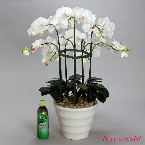 光触媒 胡蝶蘭 造花 インテリア 大輪 5本立 ホワイトピンクB 白色 お祝 ギフト 記念品 誕生日 発表会 新築 開店 花 フェイクグリーン 空気清浄 |  | 04