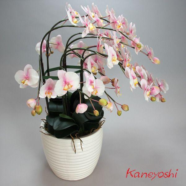 光触媒 胡蝶蘭 造花 インテリア 大輪 7本立 ミルキーピンク 桃色 お祝 ギフト 記念品 誕生日 発表会 新築 開店 花 フェイクグリーン 空気清浄 |  | 02
