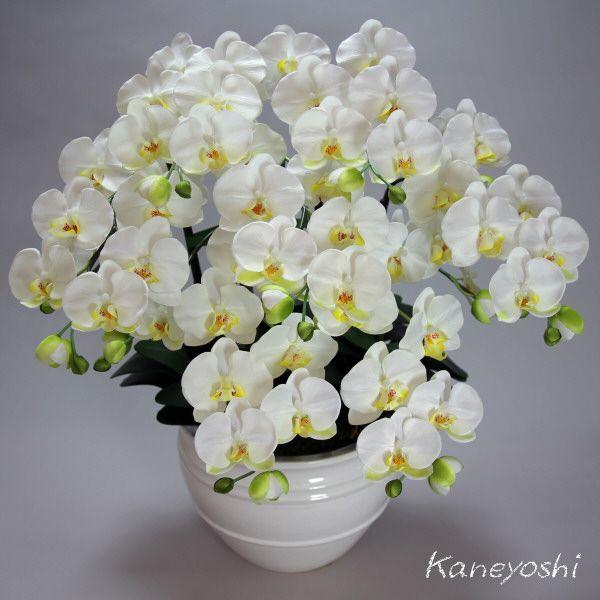 光触媒 胡蝶蘭 造花 インテリア 大輪 7本立 ホワイトＢ 白色 お祝 ギフト 記念品 誕生日 発表会 新築 開店 花 フェイクグリーン 空気清浄 |  | 01