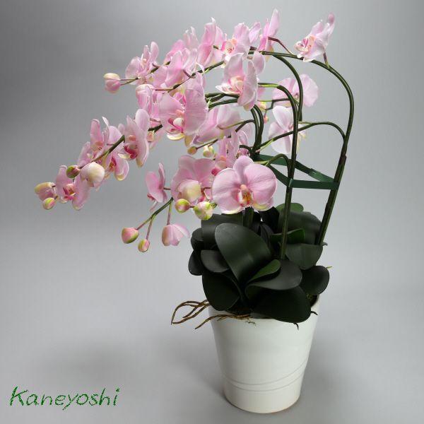 光触媒 胡蝶蘭 造花 インテリア 大輪 5本立 サクラピンク 桃色 お祝 ギフト 記念品 誕生日 発表会 新築 開店 花 フェイクグリーン 空気清浄 |  | 02