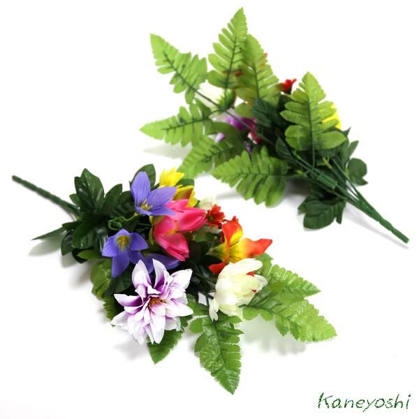お供えの花　仏花　フラワーギフト　光触媒　仏花ブッシュＭ　【２個セット】 |  | 01
