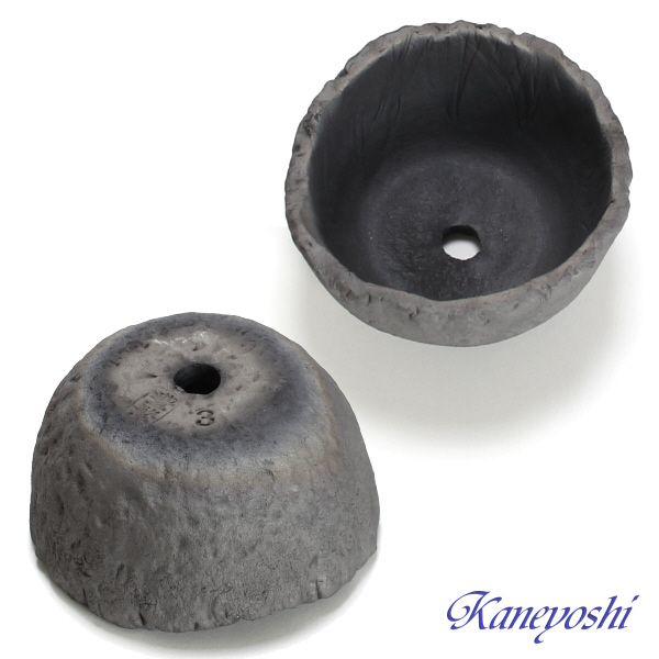 植木鉢 おしゃれ 安い 陶器 サイズ 10cm 山野草 丸 手造り 3号 エンシャント 室内 屋外 グレー 色 |  | 02