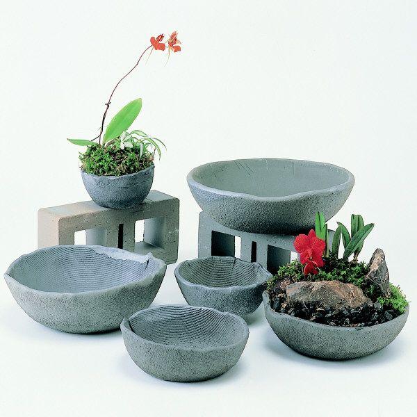 植木鉢 おしゃれ 安い 陶器 サイズ 15cm 山野草 丸 手造り 5号 エンシャント 室内 屋外 グレー 色 |  | 04