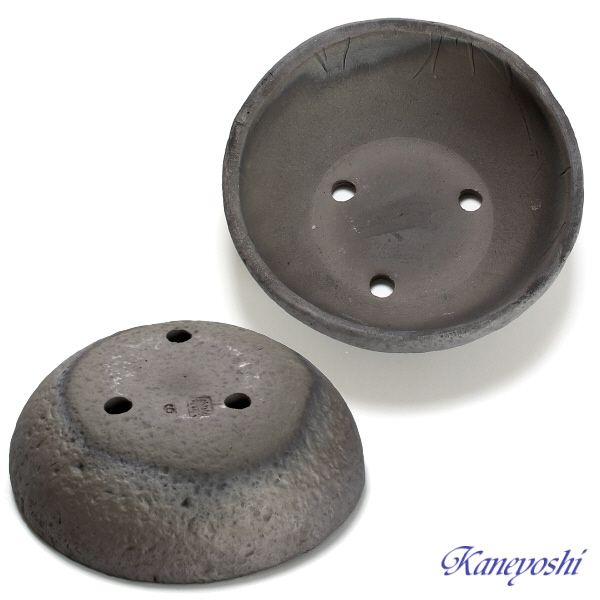 植木鉢 おしゃれ 安い 陶器 サイズ 18cm 山野草 丸 手造り 6号 エンシャント 室内 屋外 グレー 色 |  | 02