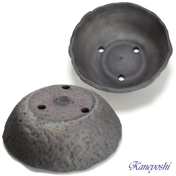 植木鉢 おしゃれ 安い 陶器 サイズ 21cm 山野草 丸 手造り 7号 エンシャント 室内 屋外 グレー 色 |  | 02