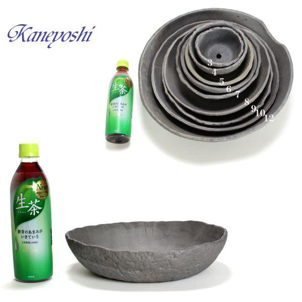 植木鉢 おしゃれ 安い 陶器 サイズ 27cm 山野草 丸 手造り 9号 エンシャント 室内 屋外 グレー 色 |  | 03