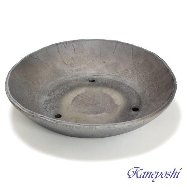 植木鉢 おしゃれ 安い 陶器 サイズ 31cm 山野草 丸 手造り 10号 エンシャント 室内 屋外 グレー 色 |  | 01