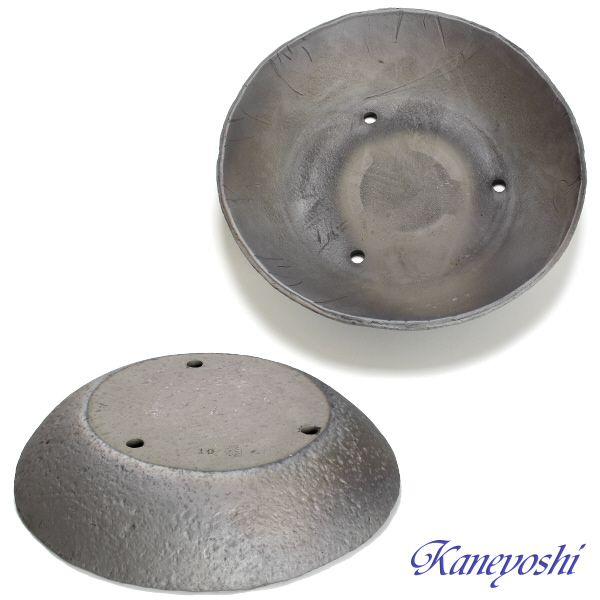 植木鉢 おしゃれ 安い 陶器 サイズ 31cm 山野草 丸 手造り 10号 エンシャント 室内 屋外 グレー 色 |  | 02