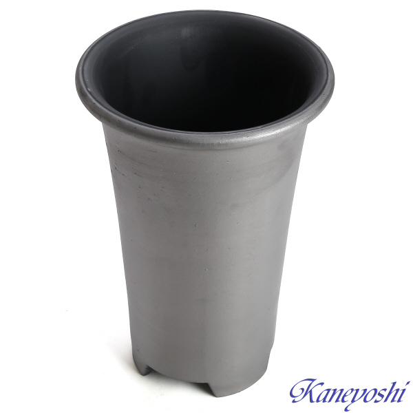 植木鉢 おしゃれ 安い 陶器 サイズ 16.5cm 長ラン鉢 5号 銀色 室内 屋外 いぶし グレー 色 |  | 02