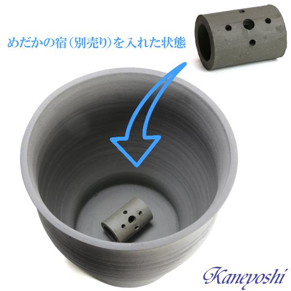 睡蓮鉢　めだか鉢　鉢カバー　植木鉢　陶器　おしゃれ　大型　サイズ　３６cm　日本製　水瓶 尻丸１２号　手造り |  | 06