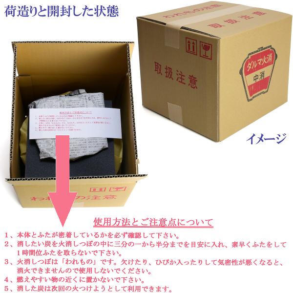 炭火消し壺　だるま火消　小　ダルマ サイズ　２６ｃｍ |  | 06