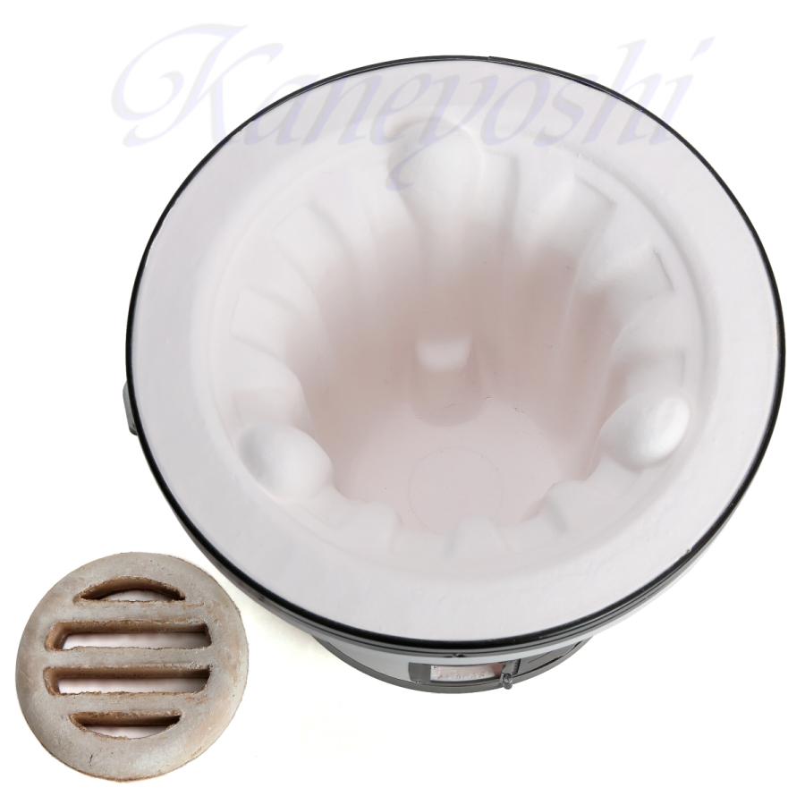 安心の日本製　日本の味は、いい火がつくる。　大型木炭コンロ　白　９号 |  | 05