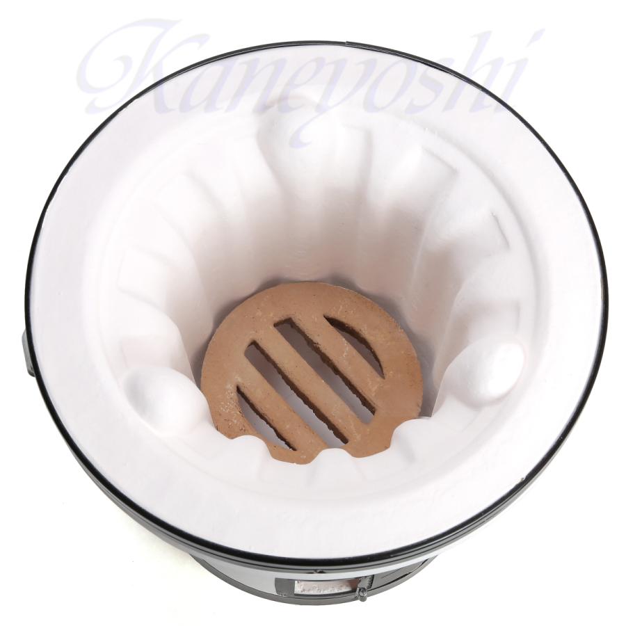 安心の日本製　日本の味は、いい火がつくる。　大型木炭コンロ　白　９号 |  | 06