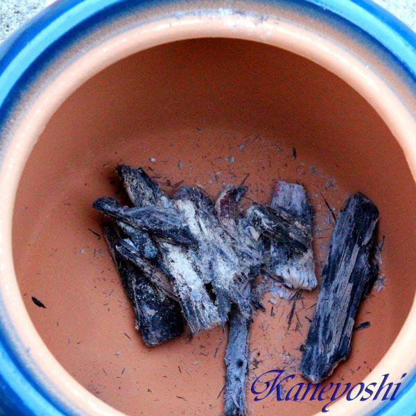 炭火消し壺　夏目火消　青　中　２２ｃｍ |  | 02