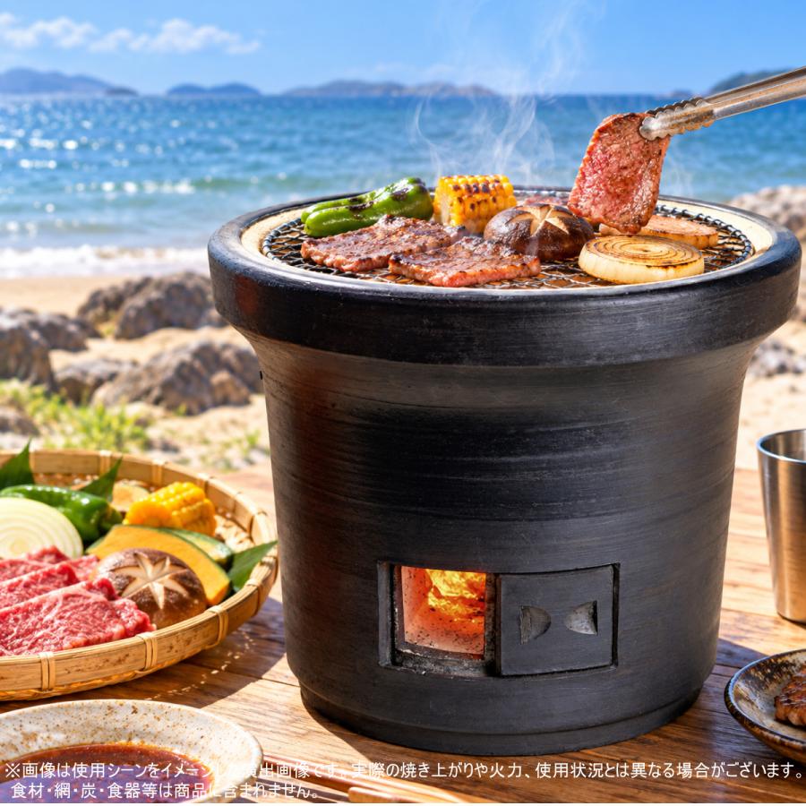 安心の日本製　日本の味は、いい火がつくる。　黒木炭コンロ |  | 12