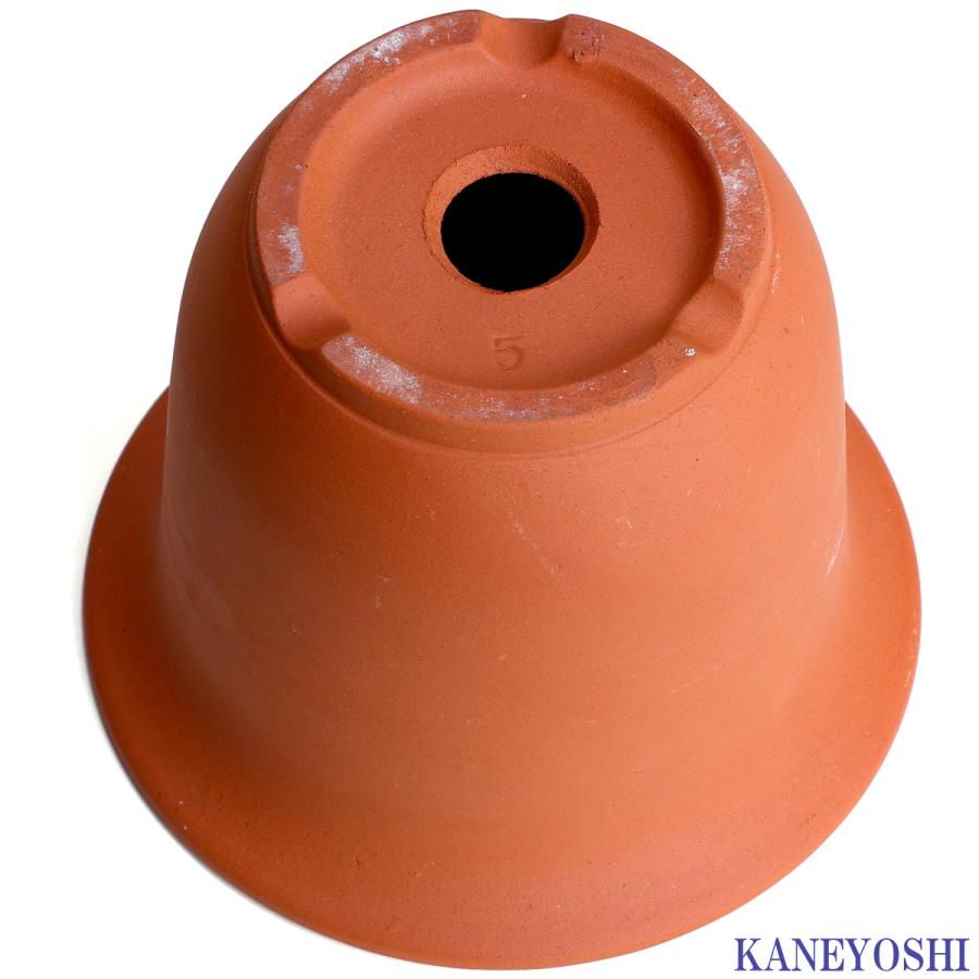 植木鉢 おしゃれ 安い 陶器 サイズ 1５cm ＨＷ尻丸鉢 ５号 赤焼 レンガ色 室内 屋外 テラコッタ 色 国産 日本製 菊 福助 |  | 04