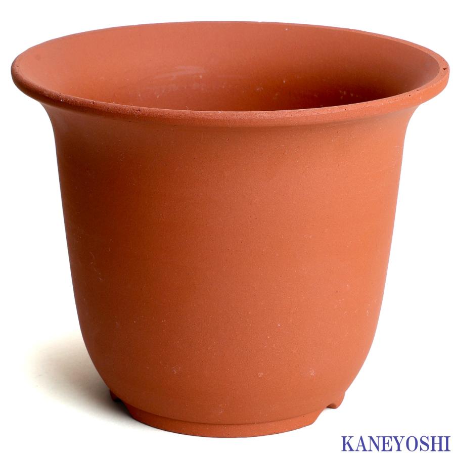 植木鉢 おしゃれ 安い 陶器 サイズ 19cm ＨＷ尻丸鉢 ６号 赤焼 レンガ色 室内 屋外 テラコッタ 色 国産 日本製 菊 福助 |  | 01