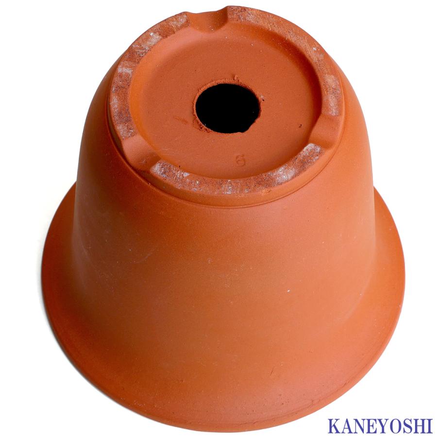 植木鉢 おしゃれ 安い 陶器 サイズ 19cm ＨＷ尻丸鉢 ６号 赤焼 レンガ色 室内 屋外 テラコッタ 色 国産 日本製 菊 福助 |  | 04