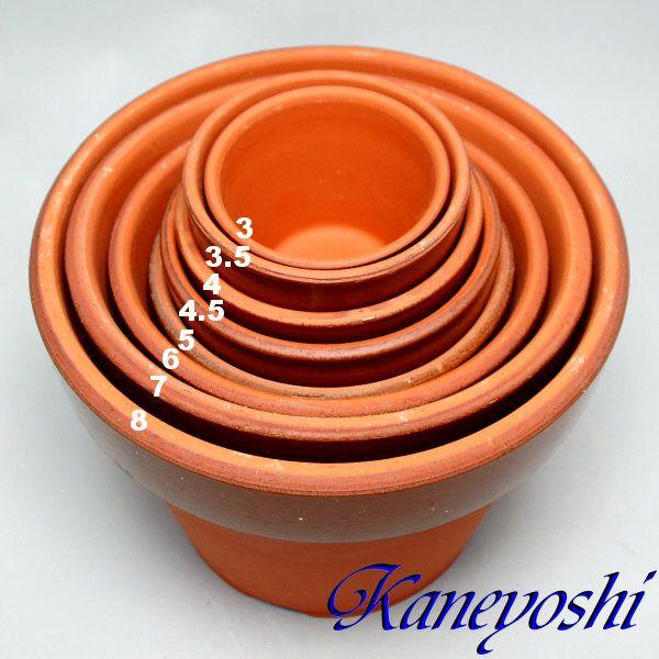 植木鉢 おしゃれ 安い 陶器 サイズ 12cm ダ温鉢 深 4号 レンガ色 室内 屋外 テラコッタ 色 国産 日本製 |  | 07