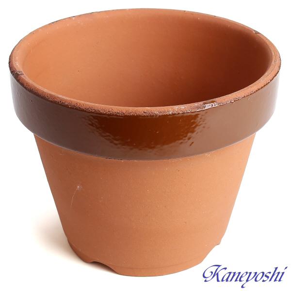 植木鉢 おしゃれ 安い 陶器 サイズ 15cm ダ温鉢 深 5号 レンガ色 室内 屋外 テラコッタ 色 国産 日本製 |  | 02