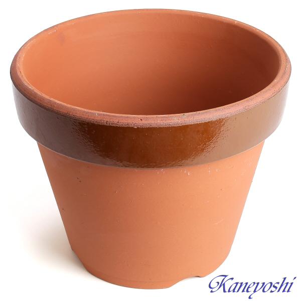 植木鉢 おしゃれ 安い 陶器 サイズ 25cm ダ温鉢 深 8号 レンガ色 室内 屋外 テラコッタ 色 国産 日本製 |  | 02