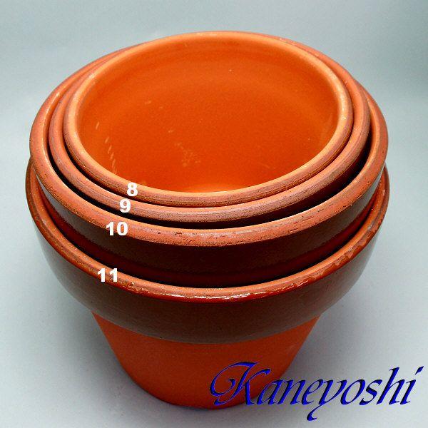 植木鉢 おしゃれ 安い 陶器 サイズ 28cm ダ温鉢 深 9号 レンガ色 室内 屋外 テラコッタ 色 国産 日本製 |  | 07