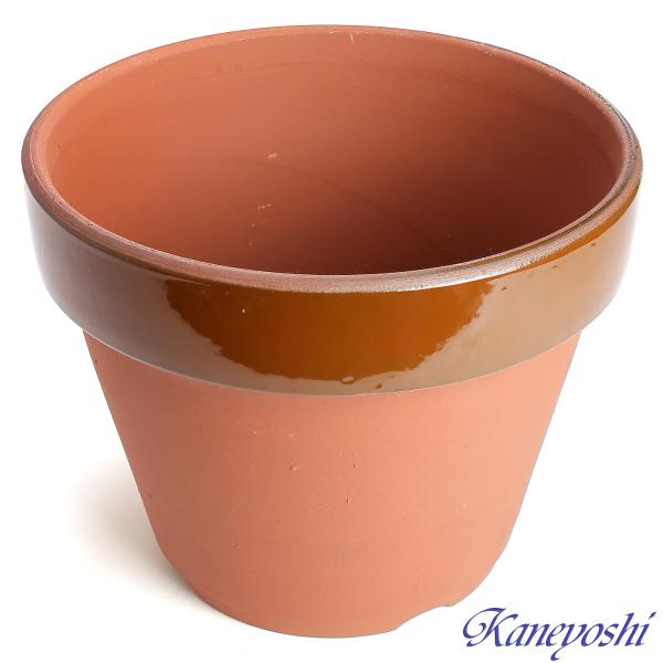 植木鉢 おしゃれ 安い 陶器 サイズ 33cm ダ温鉢 深 11号 レンガ色 室内 屋外 テラコッタ 色 国産 日本製 |  | 02