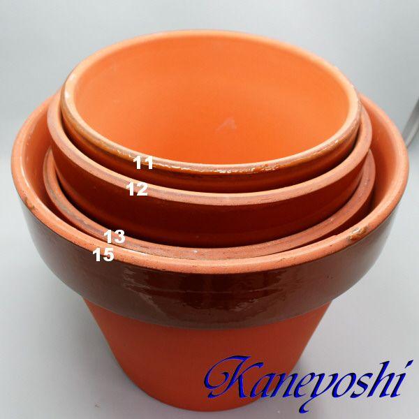 植木鉢 おしゃれ 安い 陶器 サイズ 33cm ダ温鉢 深 11号 レンガ色 室内 屋外 テラコッタ 色 国産 日本製 |  | 07