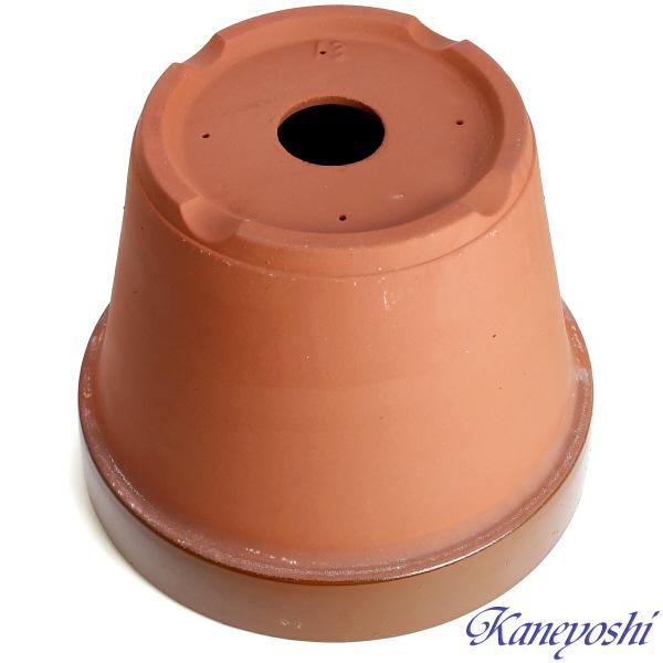 植木鉢 おしゃれ 安い 陶器 サイズ 40cm ダ温鉢 深 13号 レンガ色 室内