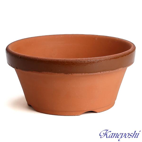 植木鉢 おしゃれ 安い 陶器 サイズ 22cm ダ温鉢 浅 7号 レンガ色 室内 屋外 テラコッタ 色 国産 日本製 |  | 01