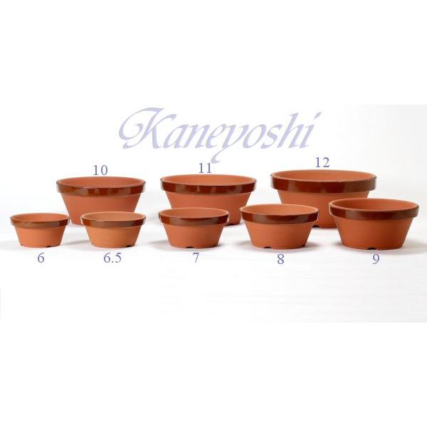 植木鉢 おしゃれ 安い 陶器 サイズ 22cm ダ温鉢 浅 7号 レンガ色 室内 屋外 テラコッタ 色 国産 日本製 |  | 06