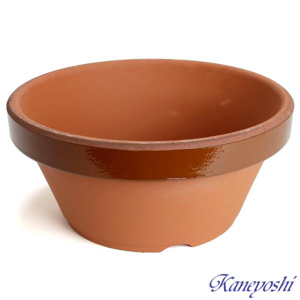 植木鉢 おしゃれ 安い 陶器 サイズ 34cm ダ温鉢 浅 11号 レンガ色 室内 屋外 テラコッタ 色 国産 日本製 |  | 02