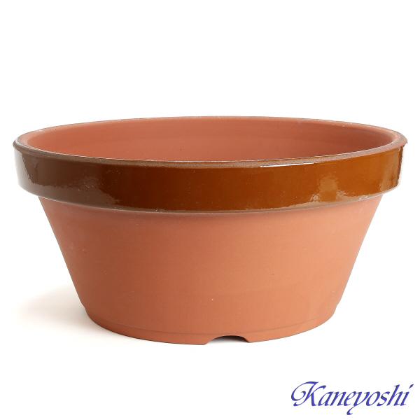 植木鉢 おしゃれ 安い 陶器 サイズ 45cm ダ温鉢 浅 15号 レンガ色 室内 屋外 テラコッタ 色 国産 日本製 |  | 01