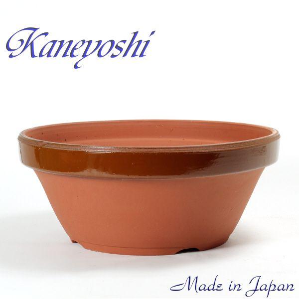 植木鉢 おしゃれ 安い 陶器 サイズ 55cm ダ温鉢 浅 18号 レンガ色 室内 屋外 テラコッタ 色 国産 日本製 | 