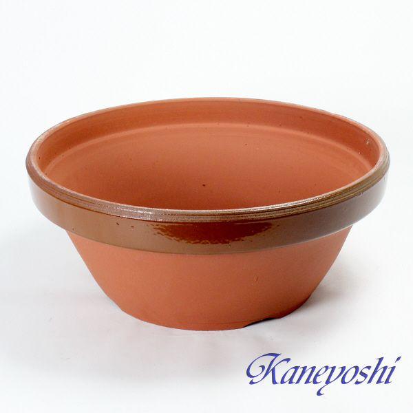 植木鉢 おしゃれ 安い 陶器 サイズ 55cm ダ温鉢 浅 18号 レンガ色 室内 屋外 テラコッタ 色 国産 日本製 |  | 01