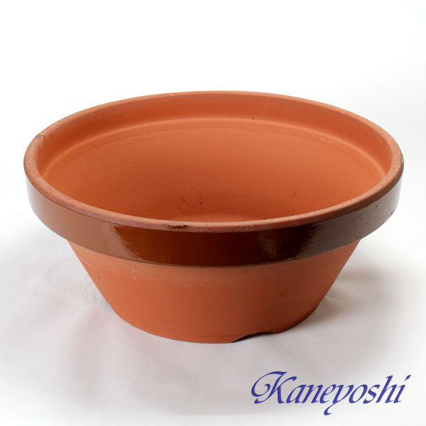 植木鉢 おしゃれ 安い 陶器 サイズ 61cm ダ温鉢 浅 20号 レンガ色 室内 屋外 テラコッタ 色 国産 日本製 |  | 01