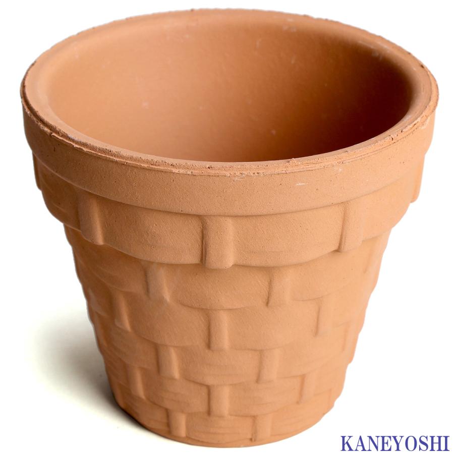 植木鉢 おしゃれ 安い 陶器 サイズ 9.5cm ＢＳＫ 3号 素焼 レンガ色 室内 屋外 テラコッタ 色 国産 日本製 |  | 02