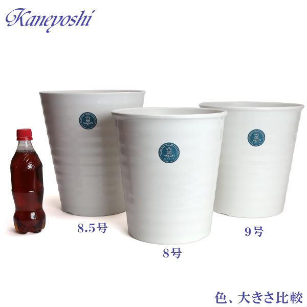 植木鉢　おしゃれ　プラスチック製　エコ　軽量　大型　丸　サイズ　３２ｃｍ　ジュプラ　１１号　ライスホワイト |  | 12