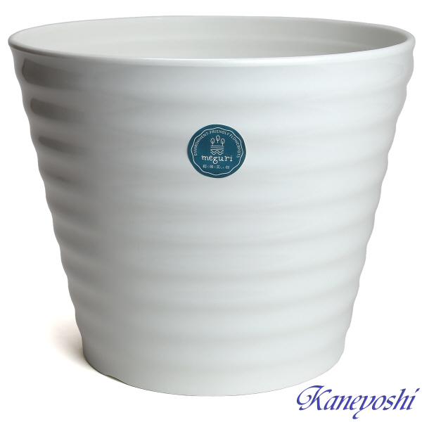 植木鉢　おしゃれ　プラスチック製　エコ　軽量　大型　丸　サイズ　３２ｃｍ　ジュプラ　１１号　ライスホワイト |  | 01