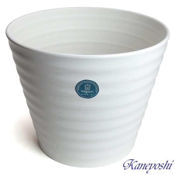 植木鉢　おしゃれ　プラスチック製　エコ　軽量　大型　丸　サイズ　３２ｃｍ　ジュプラ　１１号　ライスホワイト |  | 02
