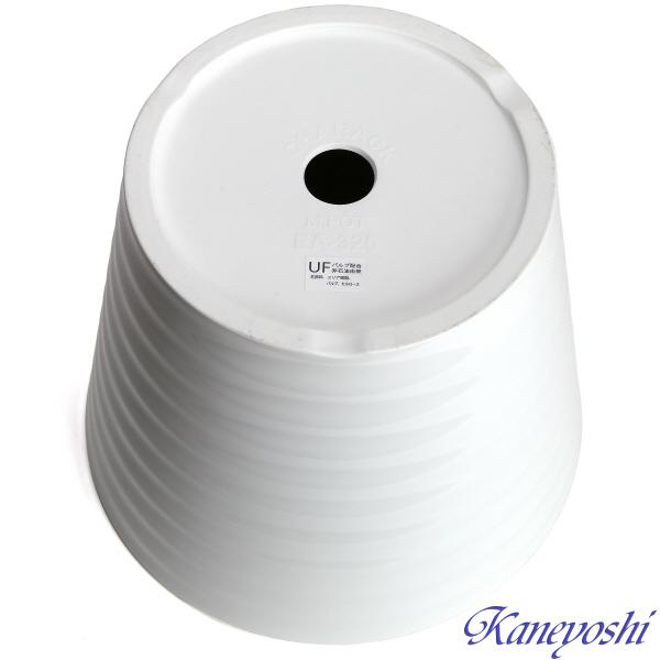 植木鉢　おしゃれ　プラスチック製　エコ　軽量　大型　丸　サイズ　３２ｃｍ　ジュプラ　１１号　ライスホワイト |  | 04